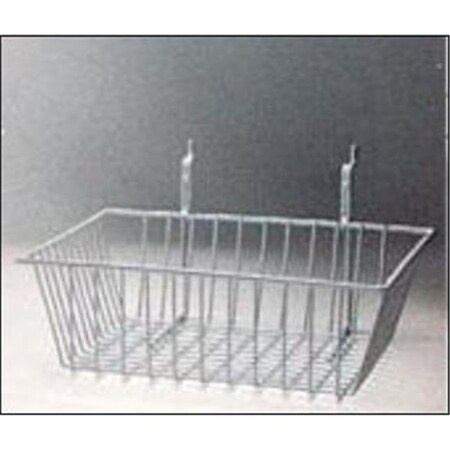 Rack Em Racks RackEm Racks 5082-W 12 in. H x 12 in. W x 4 in. D Wire Basket - White 5082-W